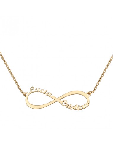COLGANTE INFINITO ORO 18KL NOMBRES