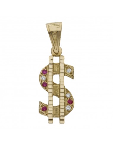 COLGANTE DOLAR ORO 18KL DE 16X36MM