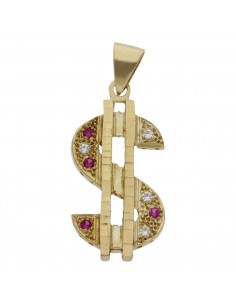 COLGANTE DOLAR ORO 18KL DE...