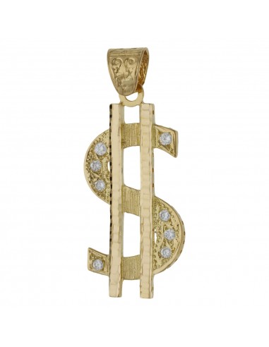 COLGANTE DOLAR ORO 18KL DE 27X57MM