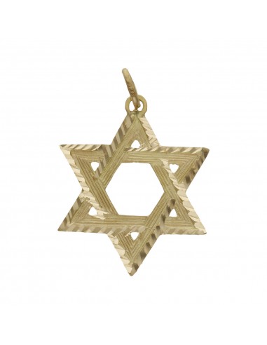 ESTRELLA DE DAVID ORO DE 18KL - 23X28MM