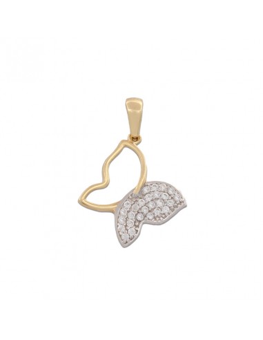 COLGANTE EN ORO DE 18KL MARIPOSA