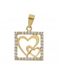 COLGANTE ORO 18KL CORAZONES...