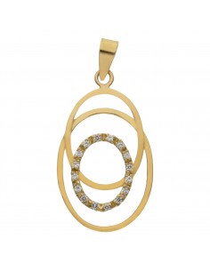 COLGANTE OVAL ORO 18KL...