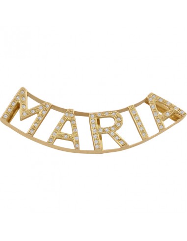 COLGANTE NOMBRE ORO 18KL CIRCONITAS