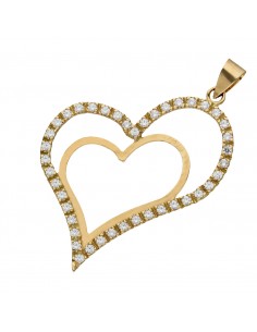 COLGANTE ORO 18KL CORAZONES...