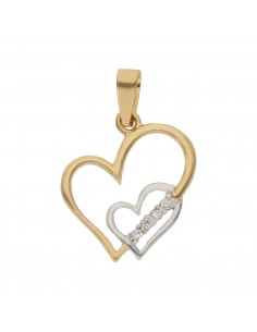 COLGANTE ORO 18KL CORAZONES...