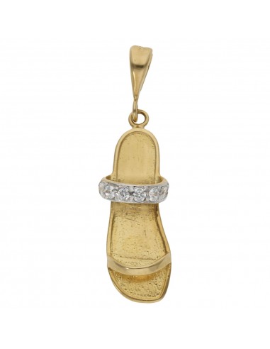 COLGANTE ORO 18KL SANDALIA CIRCONITAS