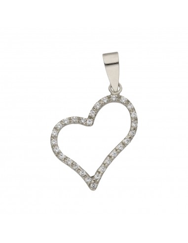 COLGANTE ORO BLANCO 18KL CORAZON...