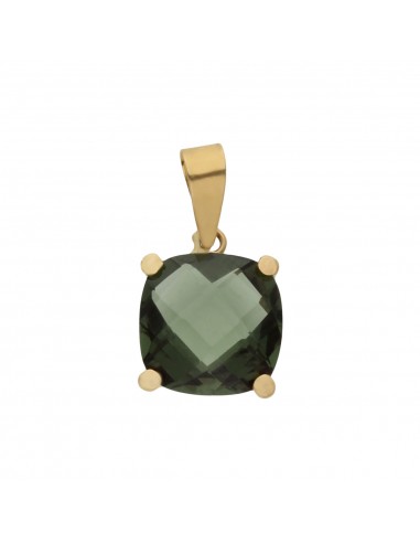COLGANTE ORO 18KL PIEDRA COLOR OLIVINA