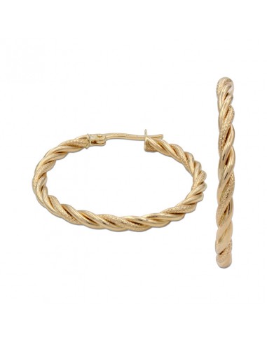 AROS RIZADOS ORO 18KL - 21MM