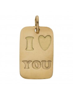 COLGANTE ORO 18KL I LOVE YOU