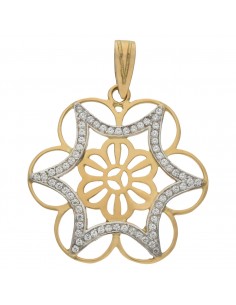 COLGANTE ORO 18KL FLOR...