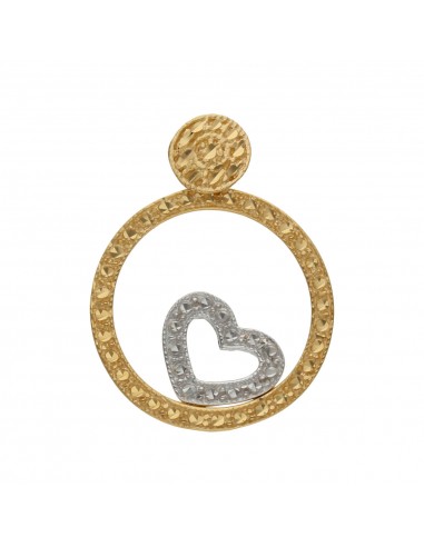 COLGANTE ORO 18KL CIRCULAR CORAZON