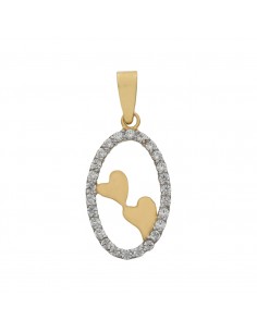 COLGANTE ORO 18KL CORAZONES...