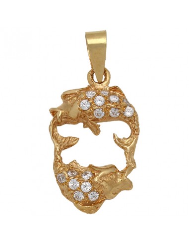 COLGANTE ORO 18KL HOROSCOPO PISCIS