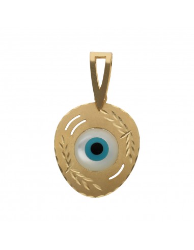 COLGANTE ORO 18KL OJO TURCO - 15X19MM
