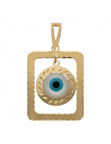 COLGANTE ORO 18KL OJO TURCO - 21X28MM