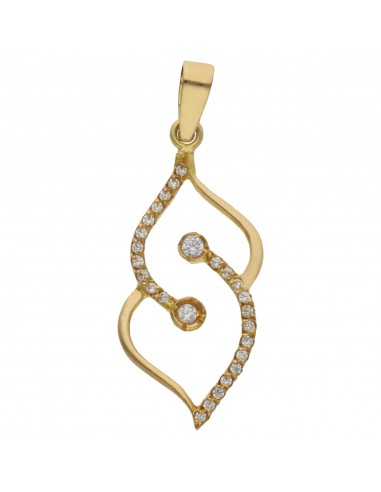 COLGANTE EN ORO DE 18KL CON CIRCONITAS