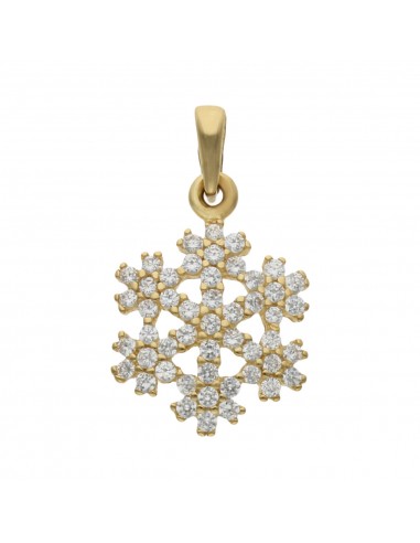 COLGANTE ORO DE 18KL COPO DE NIEVE