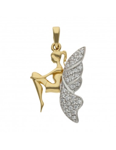 COLGANTE ORO DE 18KL HADA CIRCONITAS