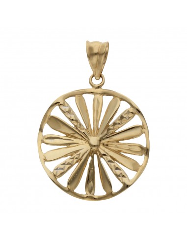 COLGANTE ORO DE 18KL TALLADO FLOR