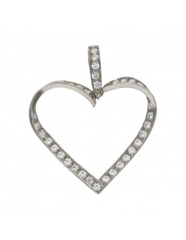 COLGANTE ORO BLANCO 18KL CORAZON...