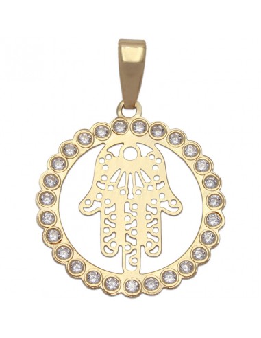COLGANTE MANO DE FATIMA ORO 18KL - 19MM