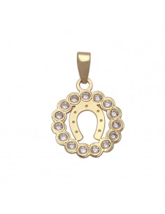 COLGANTE HERRADURA ORO 18KL...