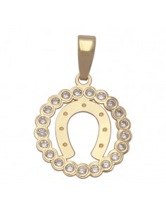COLGANTE HERRADURA ORO 18KL...