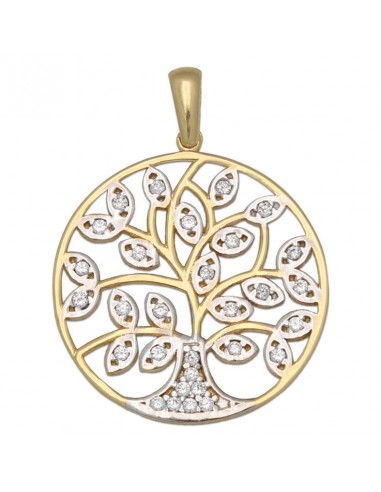 COLGANTE ORO 18KL ARBOL DE LA VIDA 19MM