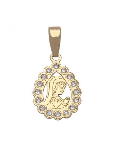 COLGANTE ORO 18KL VIRGEN NIÑA- 11X22MM