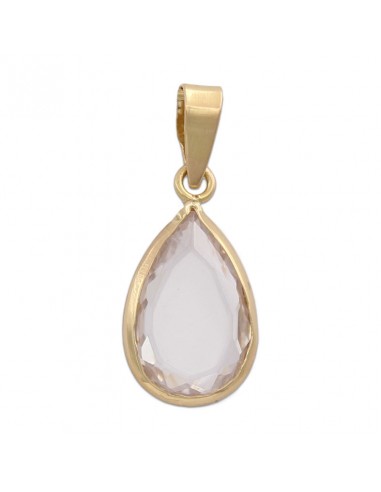 COLGANTE LAGRIMA ORO 18KL CIRCONITA
