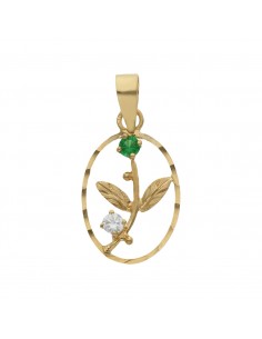 COLGANTE ORO 18KL FLOR