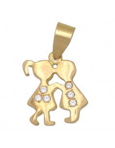COLGANTE NIÑOS ORO DE 18KL...