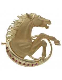 BROCHE Y COLGANTE CABALLO...