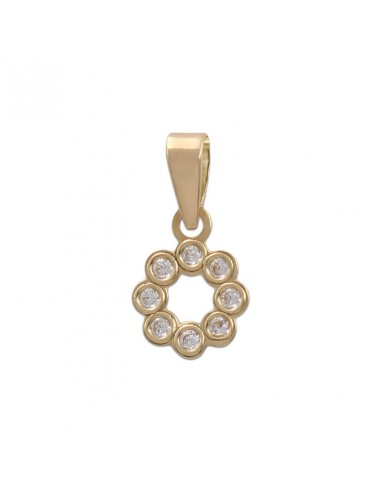 COLGANTE ORO 18KL CIRCONITAS 7.5MM