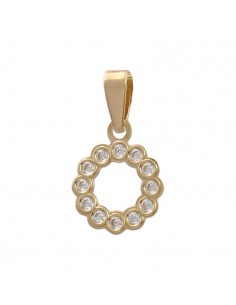 COLGANTE CIRCULO ORO18KL...