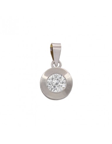 COLGANTE ORO BLANCO 18KL CIRCONITA - 5MM
