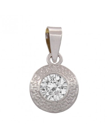 COLGANTE ORO BLANCO 18KL CIRCONITA - 9MM