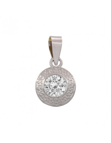 COLGANTE ORO BLANCO 18KL CIRCONITA - 7MM