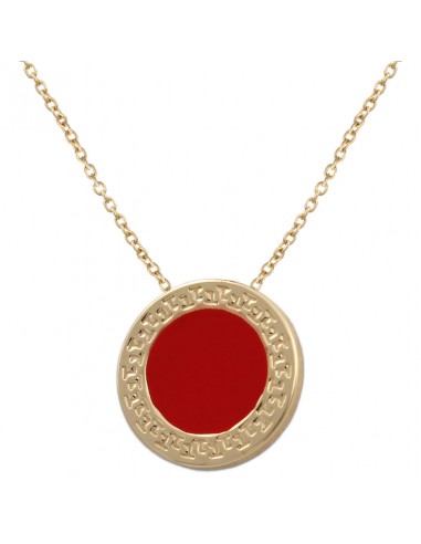 GARGANTILLA ORO 18 KL ESMALTE ROJO 14MM