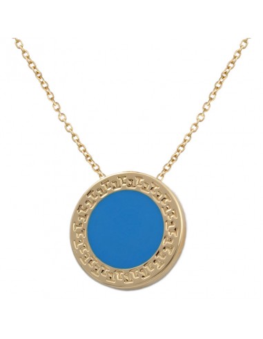 GARGANTILLA ORO 18KL ESMALTE AZUL 14MM