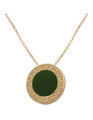 GARGANTILLA ORO 18KL ESMALTE VERDE 14MM