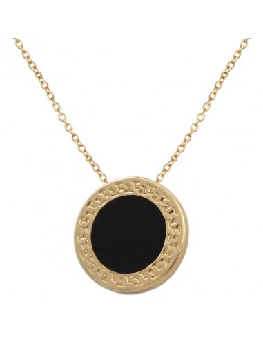 GARGANTILLA ORO 18KL ESMALTE NEGRO 14MM
