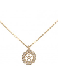 GARGANTILLA FLOR ORO 18KL...