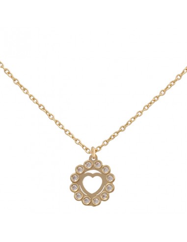 GARGANTILLA CORAZON ORO18KL CIRCONITAS