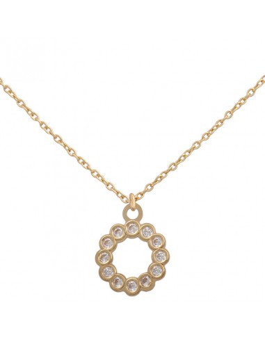 GARGANTILLA CIRCULO ORO 18KL CIRCONITAS