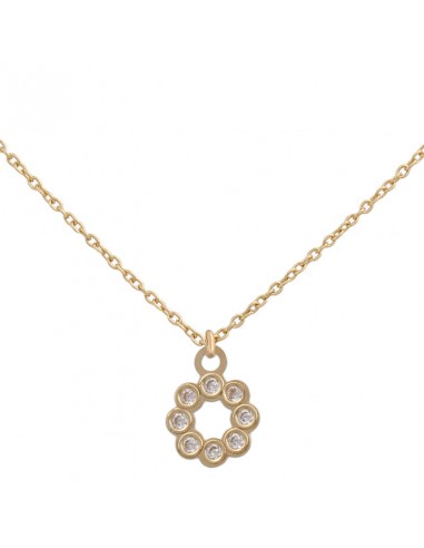 GARGANTILLA CIRCULO ORO 18KL CIRCONITAS