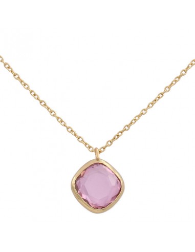 GARGANTILLA CUADRADO ORO 18KL ROSA